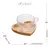 Cj 6 Xicaras Cha Chocolate Quente Pires Madeira Teca Coração na internet
