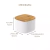 Pote Hermético Mantimentos Organizador Tampa Bambu 0,45l