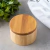 Saleiro Redondo de Bambú com Tampa 9x9x6cm - Aspen Decor