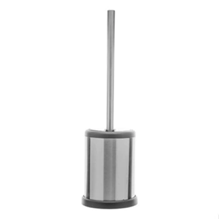 Escova Sanitária de Aço Inox Com Suporte e Tampa - Inox