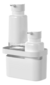 Conjunto Dispensers E Organizador Flow Com Visor Do Líquido - Aspen Decor