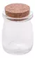 1 Pote Vidro Com Tampa Rolha Cortiça 80ml Lembrancinha
