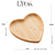 Bandeja Coração Bambu Heart 17x15cm - Aspen Decor