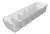KIT 2 Organizador Colmeia 6 Divisórias 35x10x7,5cm Logic P Neutro