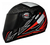 CAPACETE GT 2 PRETO VERMELHO 56 - comprar online