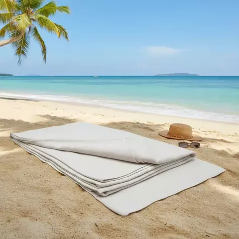 Lona Playera 2.00x1.50 mts. Presillas y Bolsa/Sobre de Guardado. - Natural Pillow