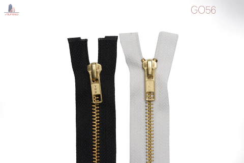Zíper Metal Grosso 5mm Dourado Destacável - GO56