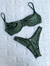 Biquini Verde militar canelado asa delta com top aro master - comprar online