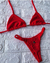 Biquini vermelho intenso fita - comprar online
