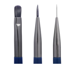Kit 3 Pincéis Bluwe para Unhas Gel e Nail Art