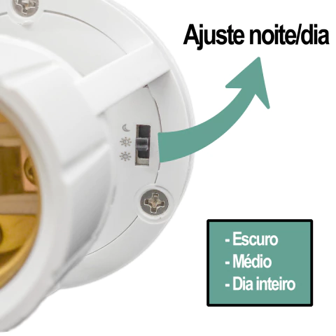 Kit 04 Soquete Sensor Presença Lâmpada Bocal E27 360º Orbitronic
