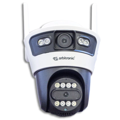 Câmera Externa Lente Dupla Segurança Ip Infravermelho Wifi Hd Robusta ORB774 Orbitronic