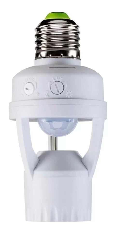 Kit 03 Soquete Sensor Presença Lâmpada Bocal E27 360º