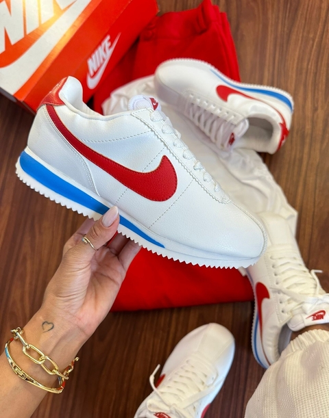 Cortez Branco com Vermelho
