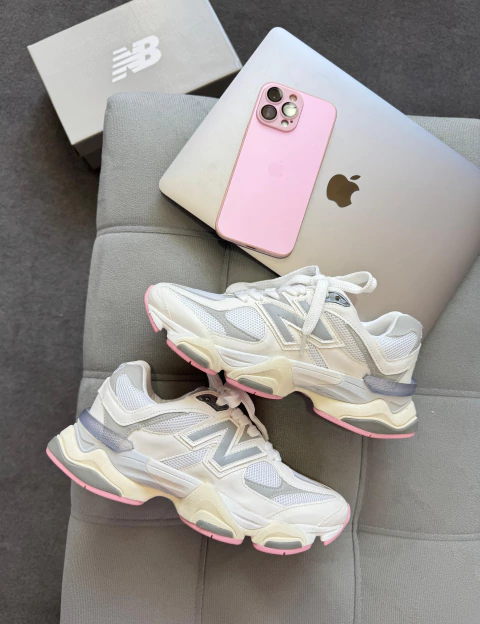 New balance 9060- branco e rosa - comprar online
