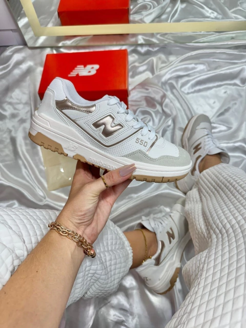 New balance 550 rose brilho