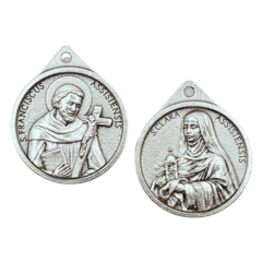 São Francisco e Santa Clara - (3 x 3cm)