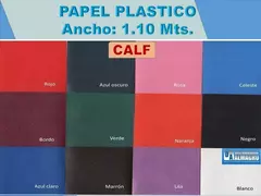 Papel Plástico de 1.10 ancho x metro - comprar online