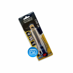 Cutter profesional metalico CHD-18 (Cuchilla 18mm) + 6 cuchillas