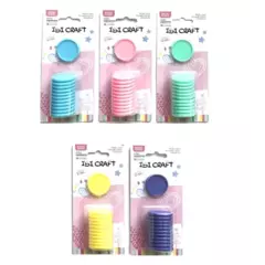 DISCOS DE EXPANSION MEDIANO 32 mm CIRCULO x 12 pcs VERDE
