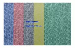Papel guarda flor de lis v/colores (72 x 102 cms)