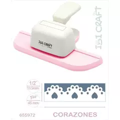 Perforadora de guardas continuas Corazones Ibicraft