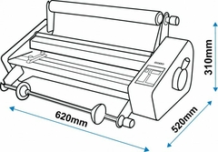 Imagen de Laminadora DH-360 (Boca 360mm, 1600mm x min)