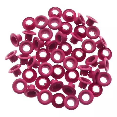 OJALILLOS DE ALUMINIO EYELET X 50 UNIDADES FUCSIA