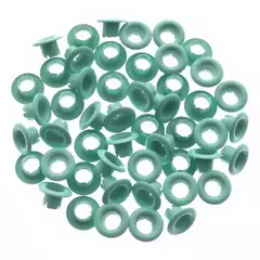 OJALILLOS DE ALUMINIO EYELET X 50 UNIDADES VERDE PASTEL