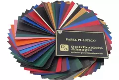 Papel Plástico Bicolor nacional x 0.80 ancho v/c Para encuadernación