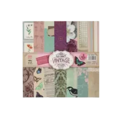 IBICRAFT PAPEL P/SCRAP 20*20cm 180grs 28Hjs VINTAG SKU: 600835