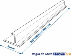 Regla de corte milimetrada Aluminio 50cm en internet