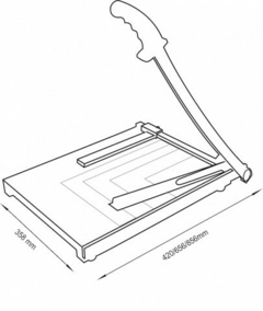 Cizalla a palanca base metalica M3 Oficio (Corte hasta 40cm) - tienda online
