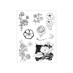 SELLO SILICONADO CRISTAL 6X8" FLORES SKU: 841200 - comprar online