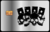TARJETA METALICA CALABERAS SKULL PREMIUM - SLOT CHIP - Belo metal design