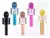 Microfono Fashion con Parlante - Bluetooh USB