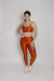 Calça Legging Laiz com Bolso Bronze Canelado