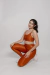 Imagem do Calça Legging Laiz com Bolso Bronze Canelado