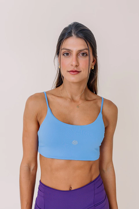 Top Jade Azul Bebê Fosco - comprar online