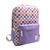 Mochila Urbana Wbr Cuadriculado Violeta Estampado - comprar online
