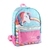 Mochila Escolar Celeste Unicornio Wabro Believe In Magic - comprar online