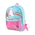 Mochila Escolar Celeste Unicornio Wabro Believe In Magic en internet