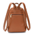 Mochila Dama Moda Cuero Sintetico Skora Classic Blanche