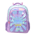 Mochila Lettering Smile Sparkle con Llavero Skora Think Happy Art. 37605