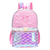 Mochila Escolar 18 Pulgadas Skora Alma Matelasse Rosa con LLavero Art. 37610