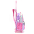 Mochila Escolar Con Carro 18 Pulgadas Skora Alma Matelasse Rosa con LLavero Art. 37611 en internet