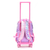 Mochila Escolar Con Carro 18 Pulgadas Skora Alma Matelasse Rosa con LLavero Art. 37611 - Maple