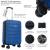 Valija Hard Check In Azul Ruedas Dobles Fijas 20 Pulgadas 39107-20