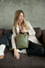 Mochila Cartera Dama Cuero Sintetico Combinada con Vivos Barbara Bags Art. BB071 - Maple
