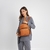 Mochila Dama Cierre Contratono Cuero Sintetico Barbara Bags Art. BB106 - Maple